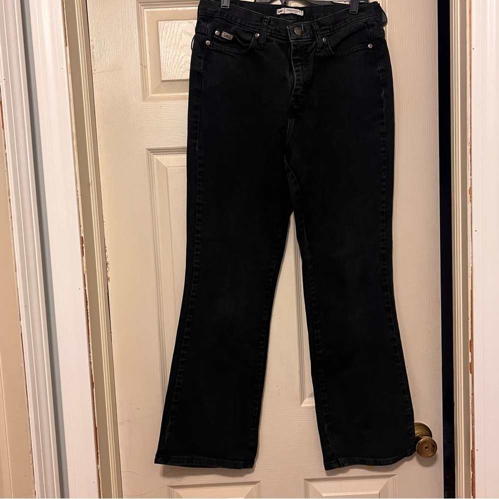 Lee Women's Black Boot Cut Jeans Size 10 Short